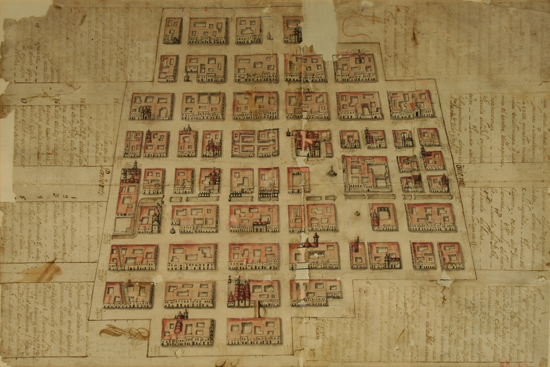 Plano de la Ciudad de México en 1720, de Antonio Álvarez y Miguel Rivera.